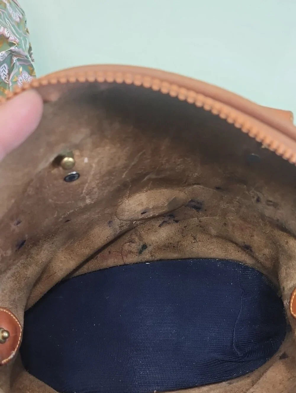 Dooney & Bourke  Chestnut Brown Pebbled Leather Satchel All Weather. No Tag